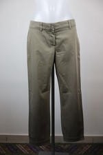MAX MARA PANTALONE COTONE DONNA TG 44 WOMAN VINTAGE PANTS CASUAL TASCHE LOGO