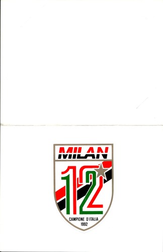 Adesivo milan campione - adesivo,