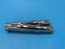 TUBO SDOPPIATORE SCARICO CROMATO MOTO GUZZI NUOVO FALCONE CIVILE 500 PIPE