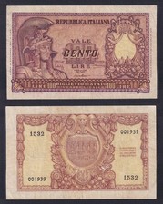 Banconota Italia 100 lire