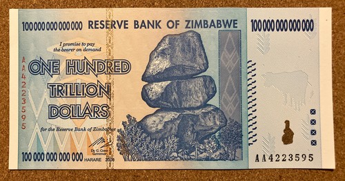 Zimbabwe 100 trilioni - , di