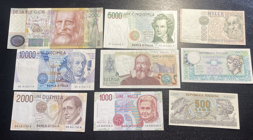 Lotto banconote lire - lotto,