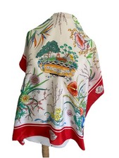 S41# Sciarpa di seta Gucci V