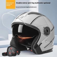 Casco Moto Doppia Lente