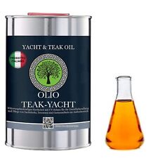 Olio TEAK puro protettivo UV MOBILI ESTERNI YACHT BARCHE NATURAL OIL VEGAN noOGM