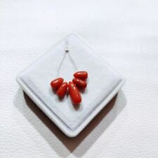 Perline sfuse corallo rosso vintage perle corallo Italia naturale pietre prez...