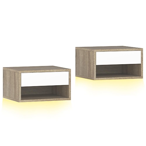 Set comodini moderni sospesi - comodini,