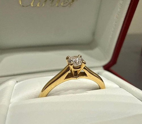 Anello cartier 1895 solitario - anello,