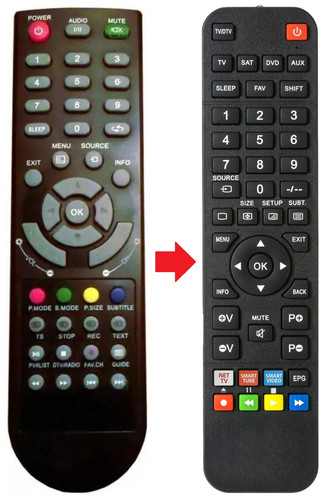 Telecomando adatto per dikom - adatto,