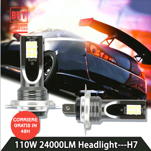 Coppia lampade 80w 10000 - coppia, h7