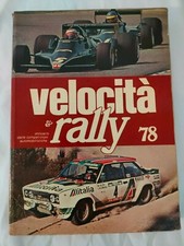 LIBRO VELOCITA' & RALLY '78 ANNUARIO COMPETIZIONI AUTOMOBILISTICHE