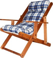 G. DEL RE Poltrone Giardino Regolabile cuscini legno colori Assortiti 2605