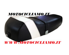 Sella Vespa PX Supercorsa  TRICOLORE NERO-BIANCO  DIEFFE OFFERTA