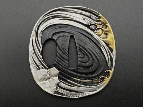 Tsuba japanese sword fitting - tsuba,