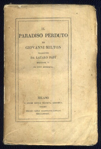 Paradiso perduto milton - paradiso,
