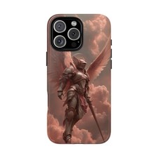 Per iPhone / Galaxy / Pixel | Custodia inchiostro telefono - Angel Knight Warrior Armor