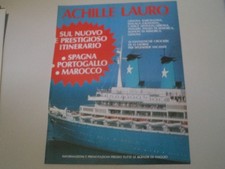 advertising Pubblicità 1986 CROCIERE ACHILLE LAURO
