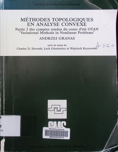 Méthodes topologiques - , en