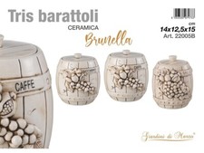 TRIS BARATTOLI CERAMICA
