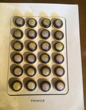 Stock 24 Bottoni Vintage Anni 60/70 Viola 15mm