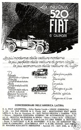 Pubblicita 1928 nuova auto - nuova,