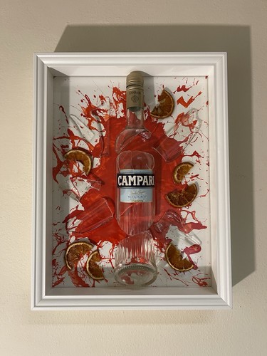 Quadro con bottiglia - , rotta