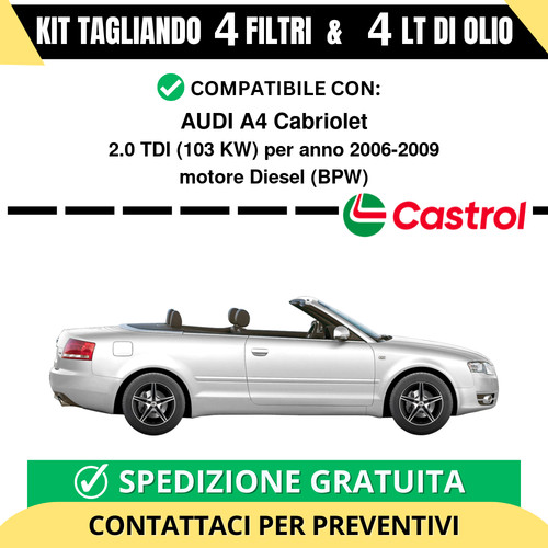 Tagliando per audi - tagliando, a4