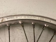 ruota anteriore cerchio akront R 21 x 1.6 36 fori usato difettato fantic 