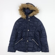 Giubbotto imbottito blu Zara