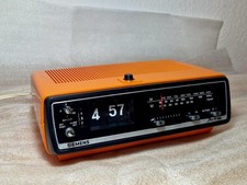 Siemens Numeri Pieghevoli Radio Sveglia Alpha RG 222 Flip Clock Arancione