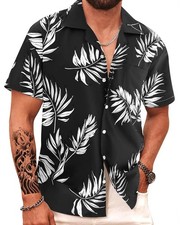 APTRO Camicie Hawaiane Uomo