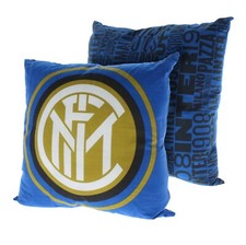 Cuscino Inter F.C. prodotto ufficiale 40x40 cm 100% puro cotone sfoderabile
