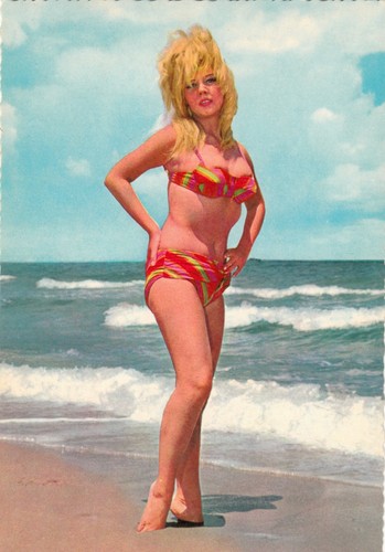Carte postale postcard - , woman