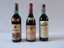 3 vini da collezione – Gattinara, Barolo, Chianti - annate 1961, 1970, 1978