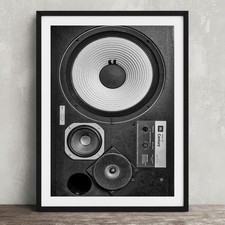 JBL L100 Speaker Print Retro