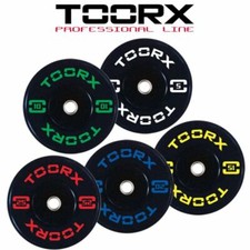 Set Dischi Bumper Training 180kg Foro ø50mm 4x5kg 4x10kg 2x15kg 2x20kg 2x25kg