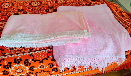Copriletto rosa cotone - in,