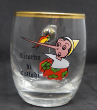 SOUVENIR RICORDO DI COLLODI - PINOCCHIO - TAZZA IN VETRO ANNI 60