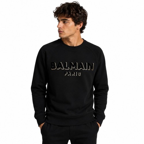 Balmain felpa uomo nera - balmain,