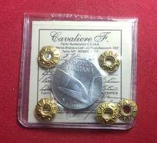 Repubblica Italilana Errore di Conio 10 Lire Spiga Coniato su Tondello da 5 Lire