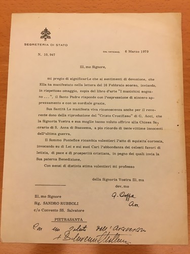 Lettera firmata giovanni - firmata, da