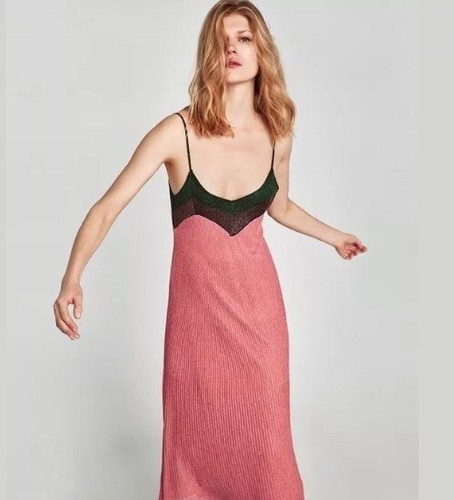Abito lungo multicolore zara - abito,