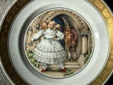 piatti splendito bordo con uccelli farfalle fiori marchio royal copenhagen