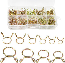 126 Pz Molla Fascetta Stringitubo Carburante Morsetto a Molla 5Mm/ 6Mm/7 Mm/ 8Mm