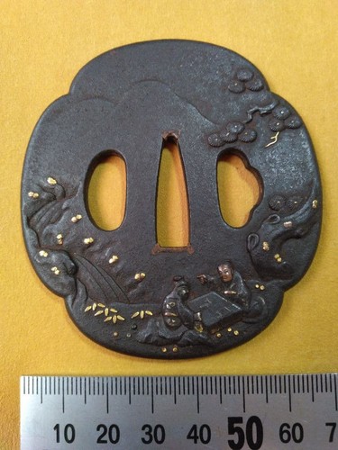 Katana tsuba giapponese figure - katana,