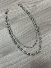 Wallet Chain Chrome Goth Y2k Style Hearts