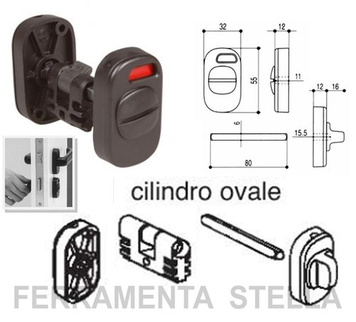 Chiavistello libero occupato - chiavistello,