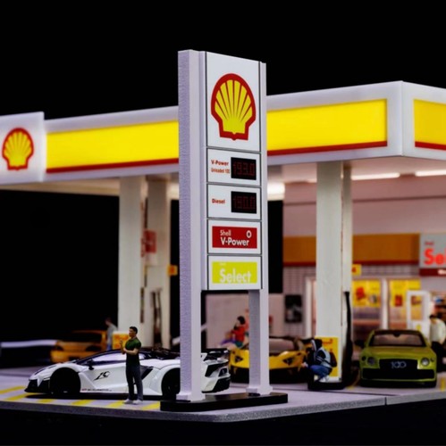 Diorama modello garage - diorama, 1/64