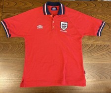 Polo England Inghilterra Rossa Umbro  Taglia M