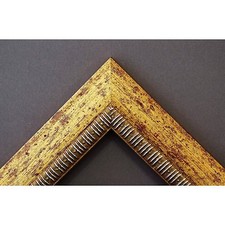 SPECCHIERA DORATA 50 X 70 CON CORNICE ARTIGIANALE FINITURA ORO ANTICO